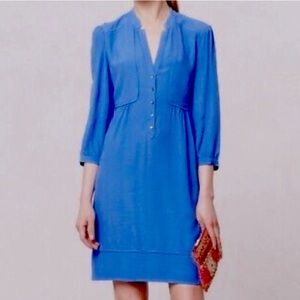 Anthropologie Maeve Taryn crepe dress. Size 6. Periwinkle color